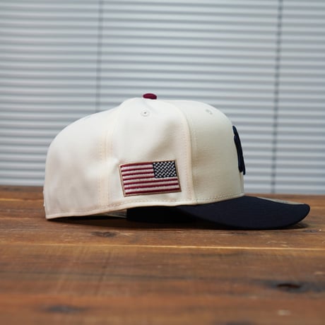 NEWERA・ニューエラ　PC 59FIFTY Stars & Stripes ニューヨーク・ヤンキース クローム ネイビーバイザー