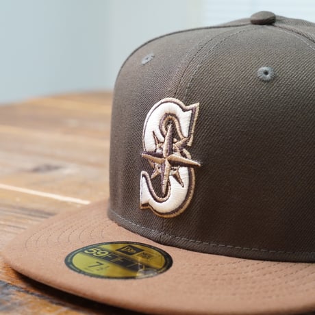 NEWERA・ニューエラ　59FIFTY Iced Latte シアトル・マリナーズ ウォルナット トーステッドピーナッツバイザー