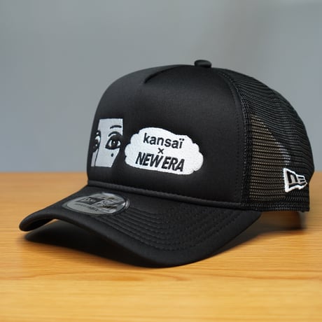 NEW ERA・ニューエラ 9FORTY A-Frame トラッカー kansaï yamamoto kansai logo /NEW ERA ブラック