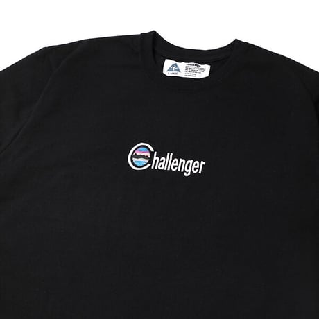 チャレンジャー CHALLENGER SUNSET EMBROIDERED TEE BLACK
