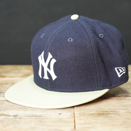 NEW ERA・ニューエラ　59FIFTY Powered by GORO NAKATSUGAWA（MIN-NANO） ニューヨーク・ヤンキース ネイビー ライトグリーンバイザー  14703383