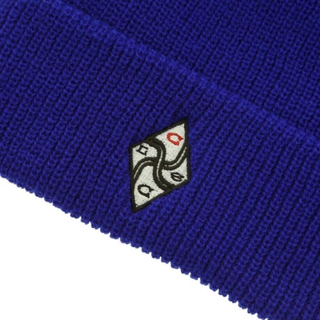 チャレンジャー CHALLENGER　EMBROIDERED KNIT CAP BLUE
