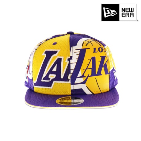 NEW ERA・ニューエラ　 9FIFTY OF LOSLAK JERSE OSFA YEL PUR　NBA　LAKERS・レイカーズ　八村塁
