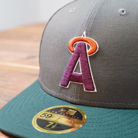 NEWERA・ニューエラ　LP 59FIFTY Duck Canvas ダックキャンバス カリフォルニア・エンゼルス クーパーズタウン モス ダークグリーンバイザー