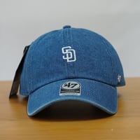 47BRAND フォーティーセブン キャップ 47 クリーンナップ サンディエゴ・パドレス DENIM デニム ネイビー
