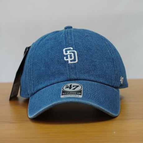 47BRAND フォーティーセブン キャップ 47 クリーンナップ サンディエゴ・パドレス DENIM デニム ネイビー