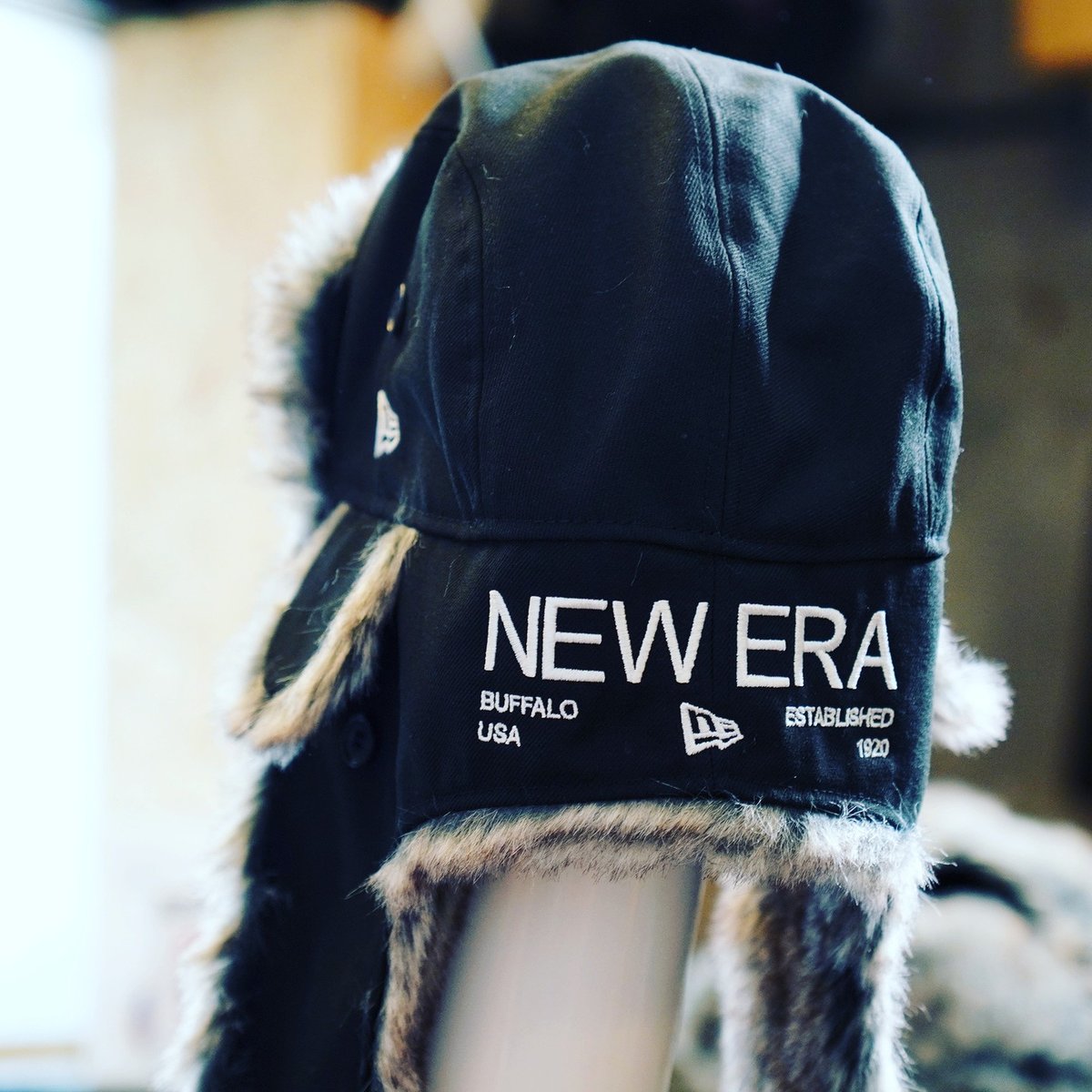 NEW ERA・ニューエラ トラッパー The Trapper NEW ERA ロゴ ブラック...