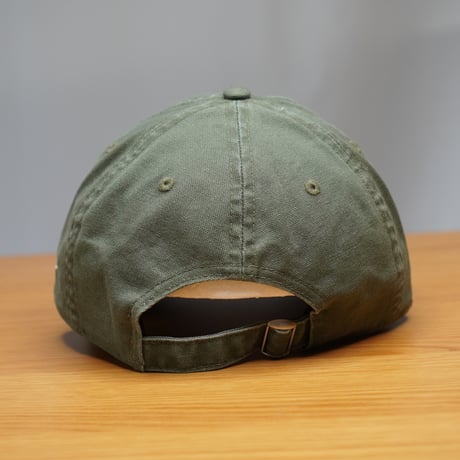 NEW ERA・ニューエラ 9THIRTY フラッグロゴ ウーブンパッチ Washed Duck オリーブ