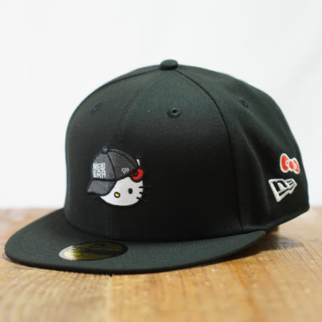 NEW ERA・ニューエラ　59FIFTY HELLO KITTY キャップ ブラック　キティちゃん　14348625