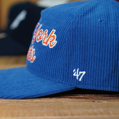 47BRAND ニューヨーク・メッツ フォーティーセブン キャップ ’47 ヒッチ HITCH 8w コーデュロイ 帽子 B-CHNSC16EWP-RY
