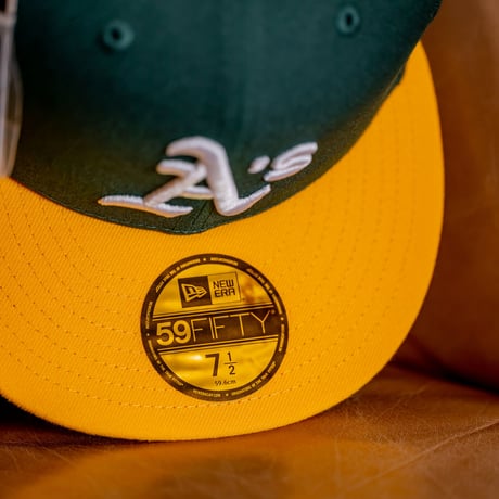 NEWERA・ニューエラ　 59FIFTY MLB Pins オークランド・アスレチックス（ダークグリーン）