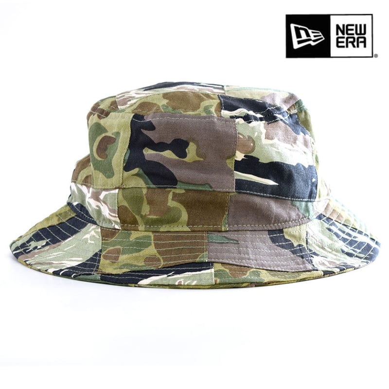 ゆーじNEW ERA 1ST CAMO BUCKET HAT 再出品 NEW ERA・ニューエラ BUCKET01 CAMO PATCHWORK CAMO柄・パッチ