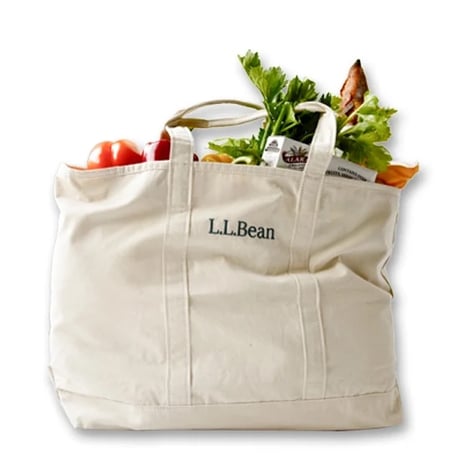 L.L.Bean　エルエルビーン　グローサリー・トート　L.L.ビーン Grocery Tote Logo Large/INTL Natural