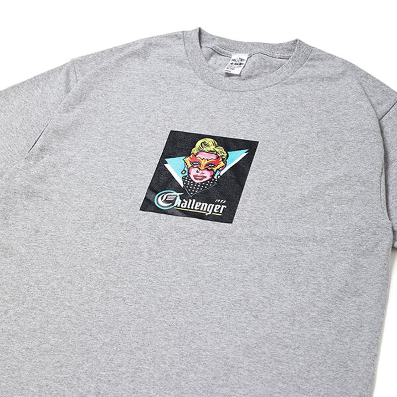 チャレンジャー CHALLENGER MASKED LADY TEE BLACK | daze