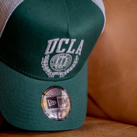 NEW ERA・ニューエラ　9FORTY A-Frame トラッカー UCLA LEAFロゴ（ダークグリーン/ホワイト）