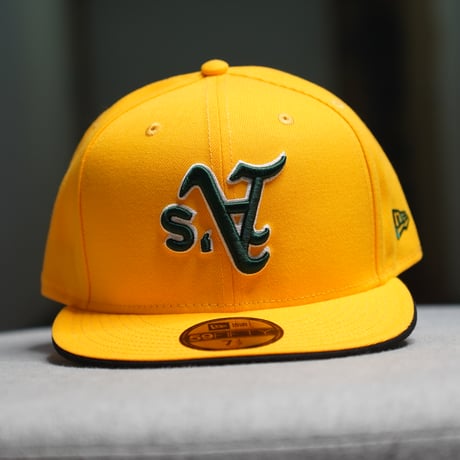 NEW ERA・ニューエラ　59FIFTY MLB Upside Down オークランド・アスレチックス Aゴールド
