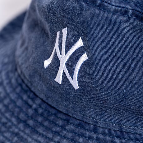 NEW ERA・ニューエラ　 バケット01 ニューヨーク・ヤンキース アシッドウォッシュ（ネイビー）（M/Lサイズ）