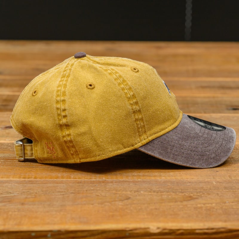 バナナマン NEWERA 9TWENTY キャップ マスタード 9TWENTY Acid Wash ニューヨーク・メッツ マスタード ブラウンバイザー