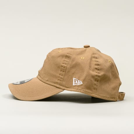 NEW ERA・ニューエラ　9TWENTY MLBフラットエンブロイダリー ロサンゼルス・ドジャース ミニロゴ（カーキ） 大谷翔平