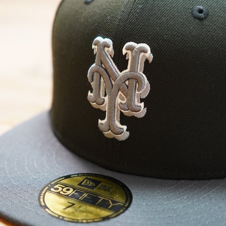 NEWERA・ニューエラ　59FIFTY Shadow ニューヨーク・メッツ ブラック ダークグラファイトバイザー