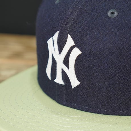 NEW ERA・ニューエラ　59FIFTY Powered by GORO NAKATSUGAWA（MIN-NANO） ニューヨーク・ヤンキース ネイビー ライトグリーンバイザー  14703383