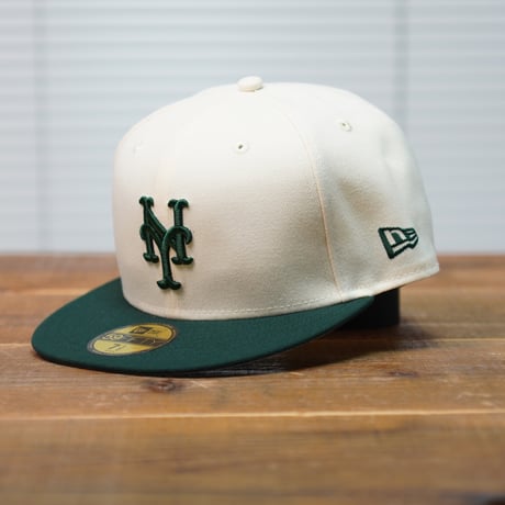 NEWERA・ニューエラ　59FIFTY Powered by GORO NAKATSUGAWA（min-nano）ニューヨーク・メッツ ワインコルク ダークグリーンバイザー