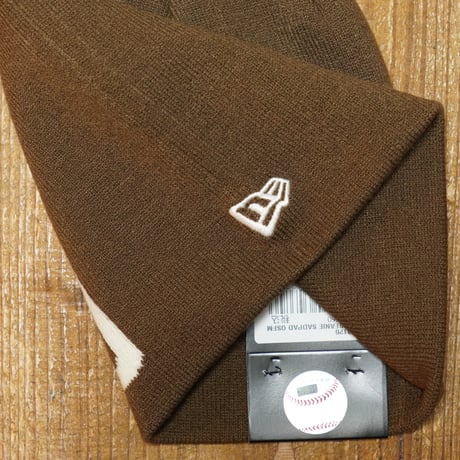 NEWERA・ニューエラ　ベーシック ビーニー MLB Team Logo サンディエゴ・パドレス ウォルナット  14670126