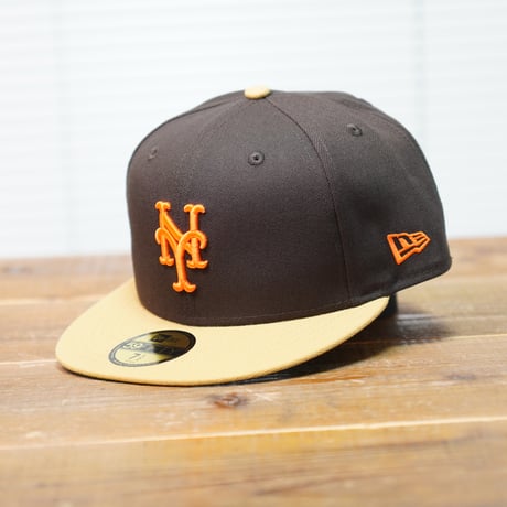 NEWERA・ニューエラ　59FIFTY Powered by GORO NAKATSUGAWA（min-nano）ニューヨーク・メッツ ブラウンスウェード ブロンズバイザー