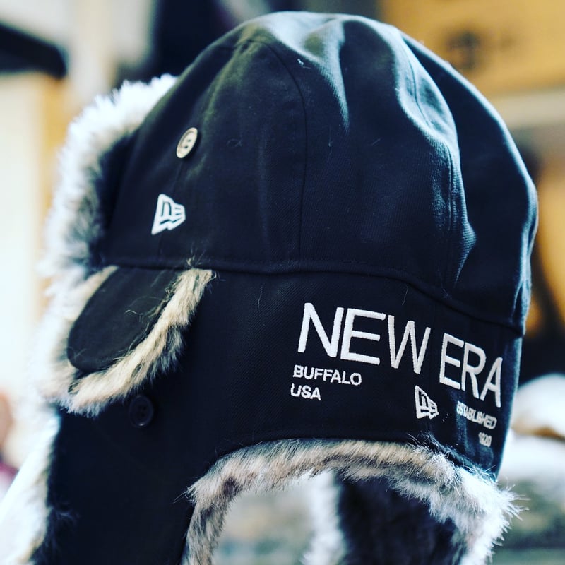 NEW ERA・ニューエラ トラッパー The Trapper NEW ERA ロゴ ブラック...