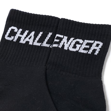 チャレンジャー CHALLENGER　LOGO SOCKS（BLACK）
