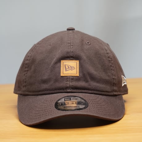 NEW ERA・ニューエラ 9THIRTY フラッグロゴ ウーブンパッチ Washed Duck ブラウンスエード