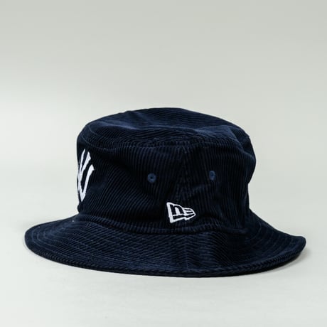 NEW ERA・ニューエラ　 バケット01 MLB Corduroy コーデュロイ ニューヨーク・ヤンキース（ネイビー）（M/Lサイズ）