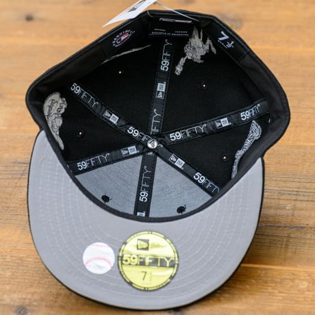 NEWERA・ニューエラ　 59FIFTY New York Yankees Allover ニューヨーク・ヤンキース（ブラック）