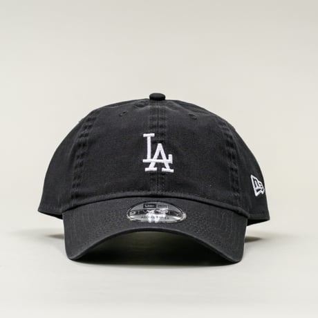 NEW ERA・ニューエラ　9TWENTY MLBフラットエンブロイダリー ロサンゼルス・ドジャース ミニロゴ（ブラック） 大谷翔平