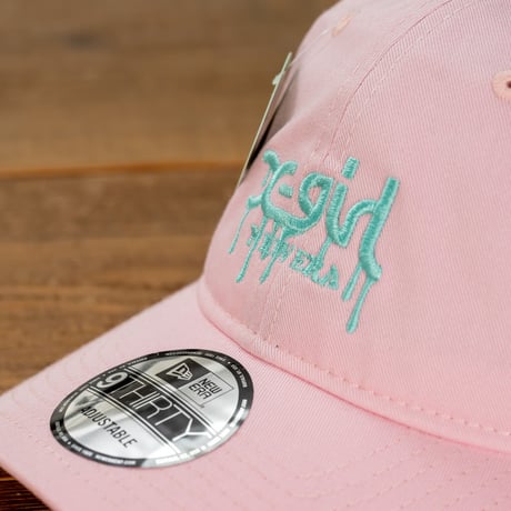 NEW ERA ニューエラ 　9THIRTY イージースナップ X-girl ミルズロゴ ドリッピング ピンク