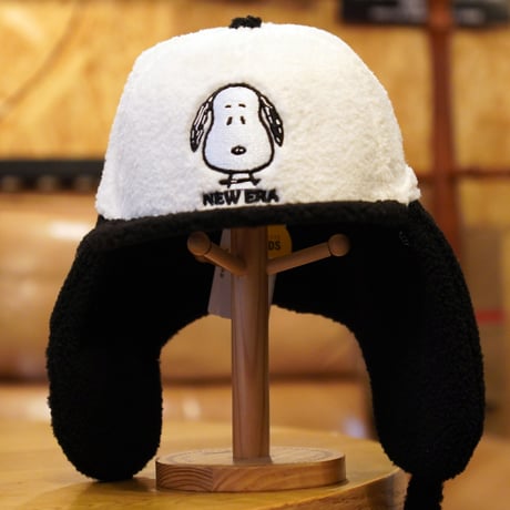NEW ERA・ニューエラ　キッズ Kid's 59FIFTY Dog Ear ドッグイヤー PEANUTS ピーナッツ ホワイト ブラックバイザー 14344467