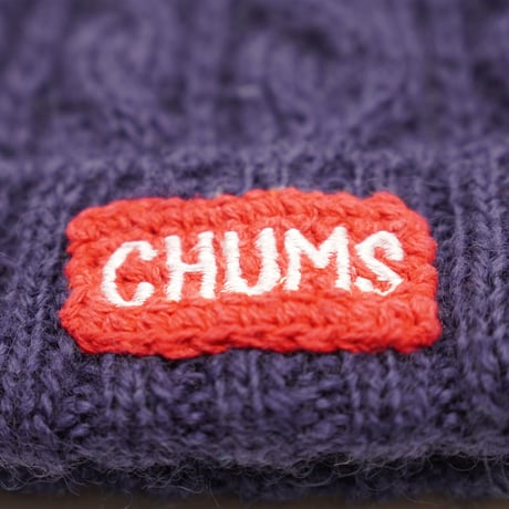 CHUMS・チャムス　ハンドメイドならではのあたたかみ溢れるニット帽　Nepal Knit Watch・ネパールニットワッチ（NAVY）（Used）
