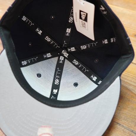 NEWERA・ニューエラ　59FIFTY White Stitches ニューヨーク・ヤンキース ネイビー