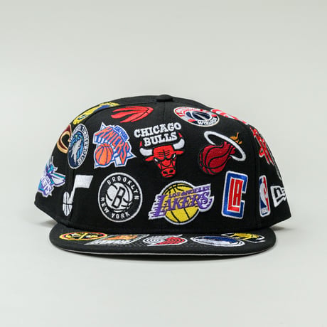 NEW ERA・ニューエラ　  9FIFTY Team Logo Allover NBA（ブラック）