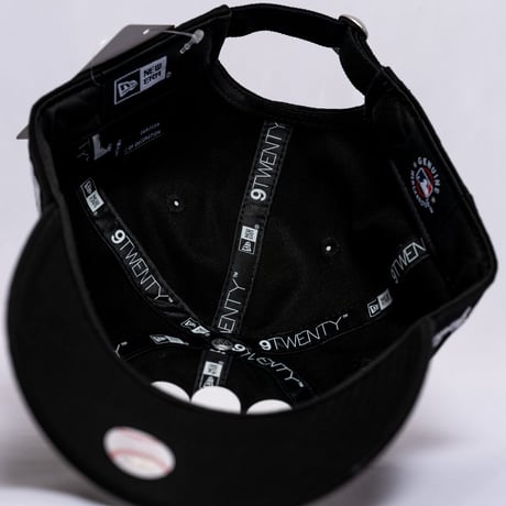 NEW ERA・ニューエラ　 9TWENTY MLB Side Logo ニューヨーク・ヤンキース ミニロゴ（ブラック）