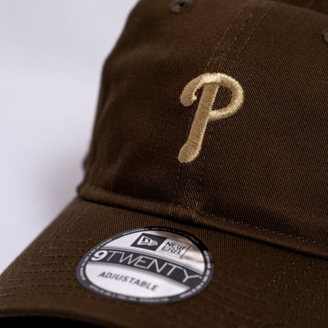 NEW ERA・ニューエラ　 9TWENTY MLB Side Logo フィラデルフィア・フィリーズ ミニロゴ（ウォルナット）