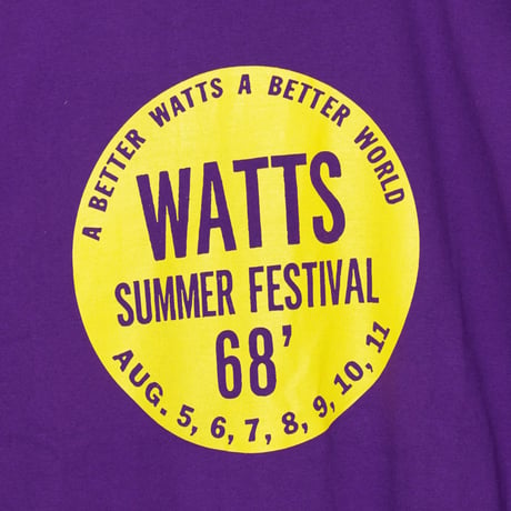 STEREO8 Watts Summer Fest 68' Tee: Purple プリント Tシャツ パープル XL