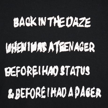 DE SINGSMAN　〈90’s USED加工〉　ATCQ Excrusions 1991 Tee（ブラック）
