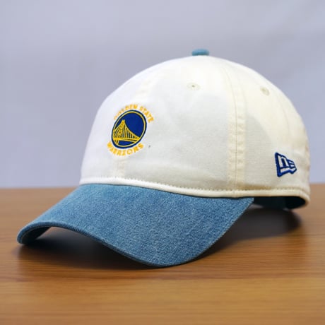 NEW ERA・ニューエラ 9TWENTY NBA Mini Logo ゴールデンステイト・ウォリアーズ クローム/ネイビー