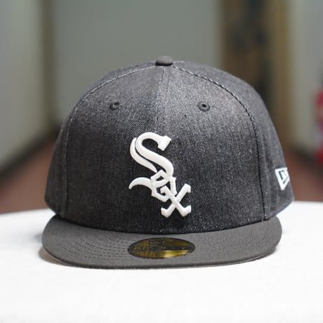 NEW ERA・ニューエラ　59FIFTY MLB Denim 2-Tone シカゴ・ホワイトソックス ブラックデニム ブラックバイザー