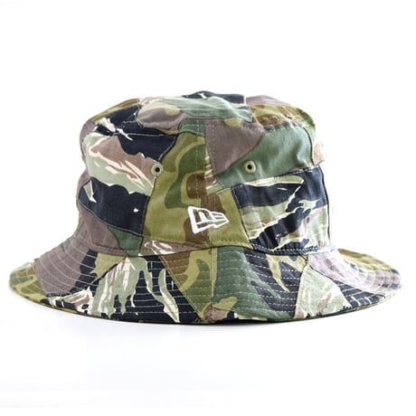 NEW ERA・ニューエラ　BUCKET01 CAMO PATCHWORK　CAMO柄・パッチワーク