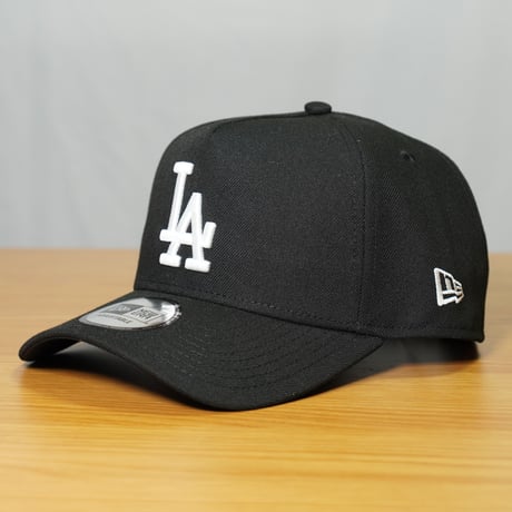 NEW ERA・ニューエラ 9FORTY A-Frame MLB Black & White モノトーン ロサンゼルス・ドジャース ブラック 14667884
