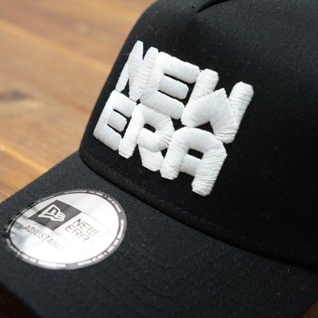 NEWERA・ニューエラ  9FORTY A-Frame トラッカー NYC チャンキーロゴ NEW ERA ブラック