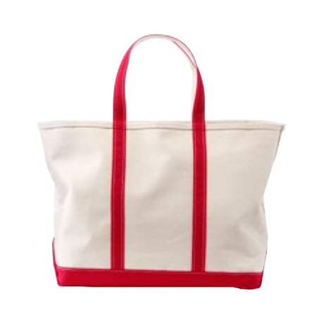 L.L.Bean　エルエルビーン　ボート・アンド・トート、オープン・トップ　L.L.ビーン Boat and Tote Large Red Trim
