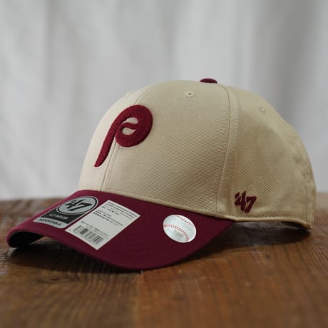 47BRAND フォーティーセブン キャップ ’47 フィラデルフィア・フィリーズ クーパーズタウン・フェアフィールド '47 MVP BCPTN-FIRFD19HTP-SS75